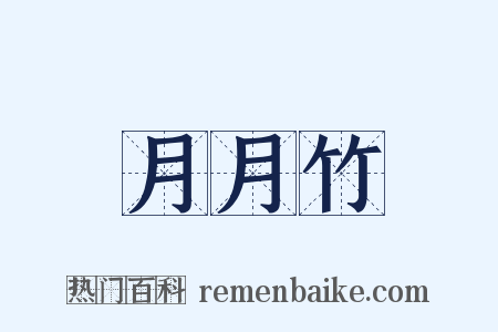 月月竹是什么意思的图片